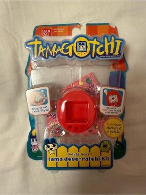 Tamagotchi Gotchi Gear tama deco-ratchi kit 2008 Red vintage accessories OPENED